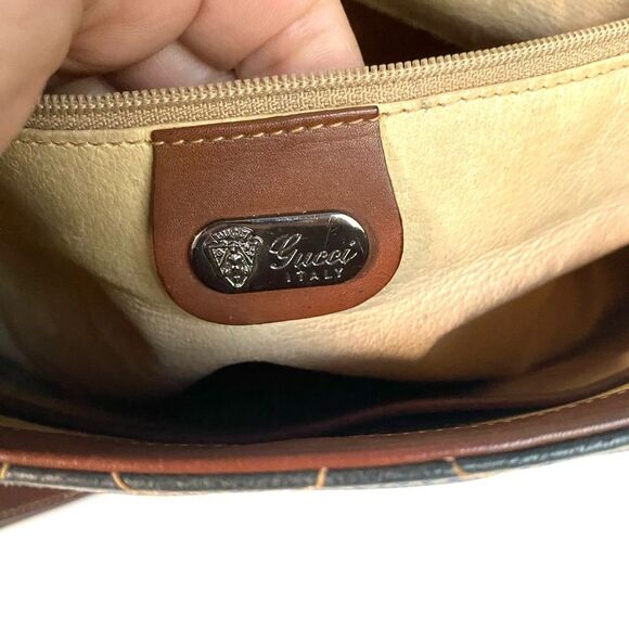 Gucci Authentic leather Vintage Shoulder Crossbody Bag retro - Picture 11 of 11